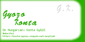 gyozo konta business card